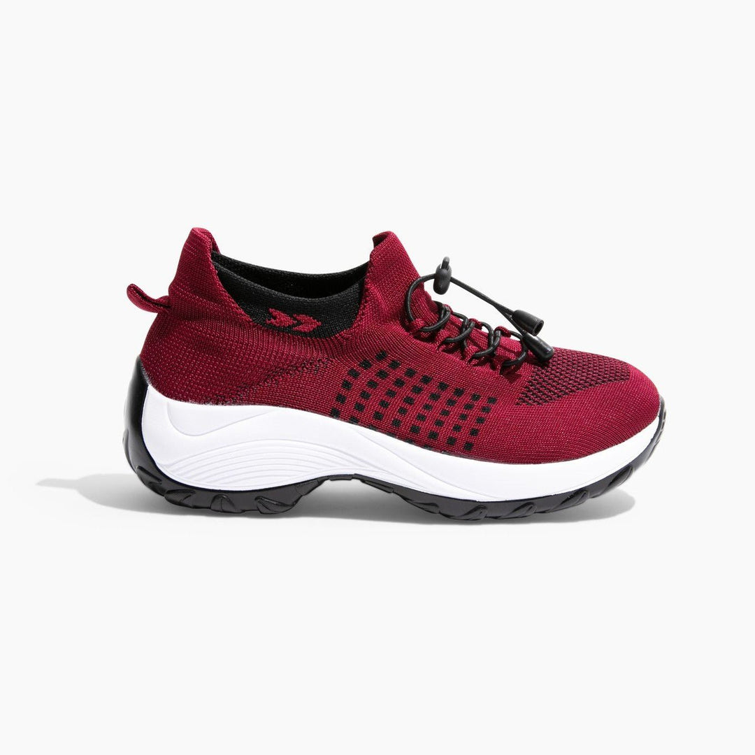Ladies Sneakers - FlexiComfort-Red-3.0-State of Style