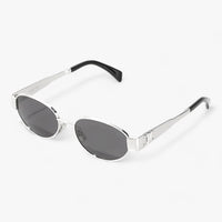 Ladies' sunglasses with UV protection & stylish acetate frame – Narella-Silver-State of Style