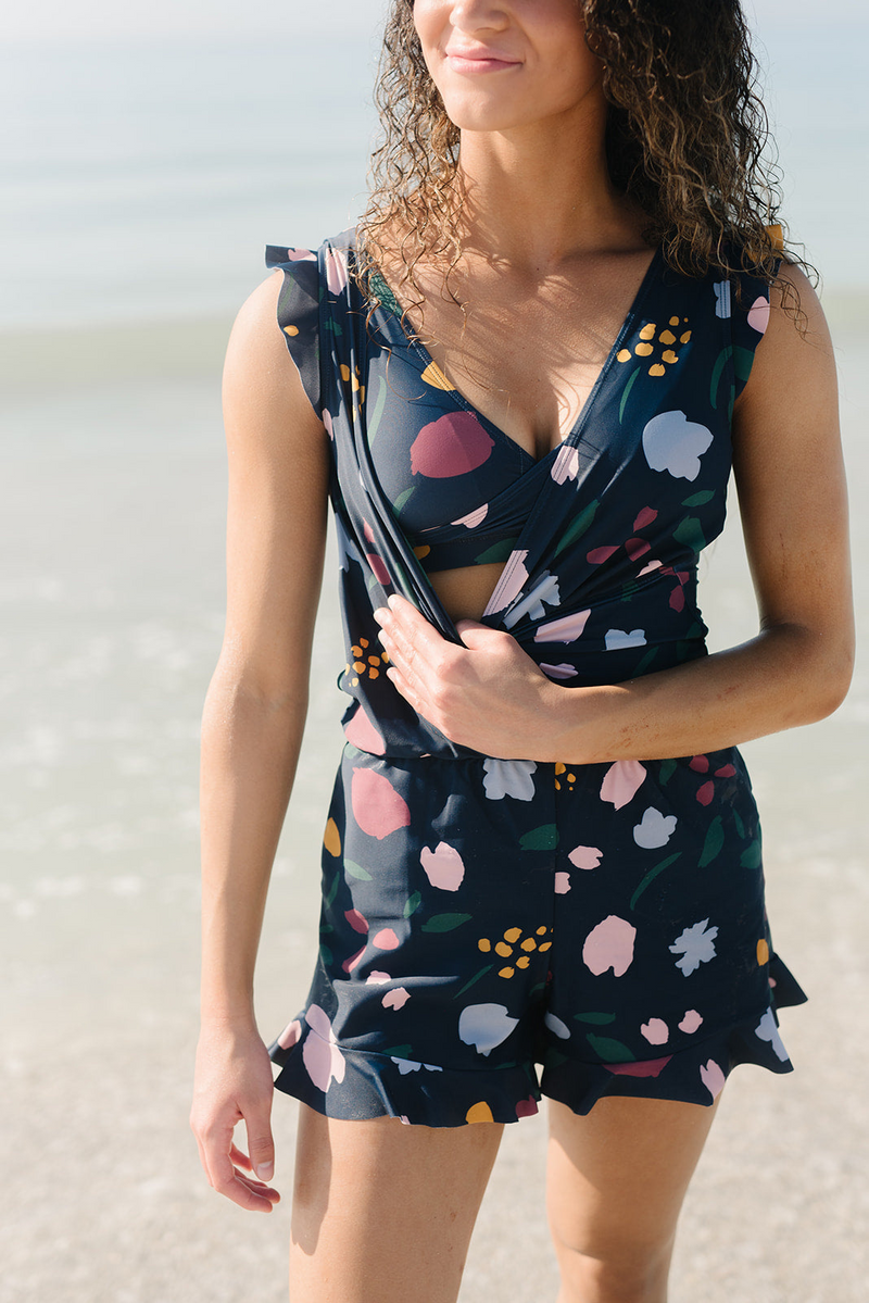 Ladies' swimming overall with integrated bra – Marisa-Bouquet-XS-State of Style