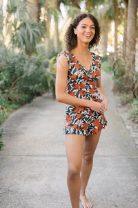 Ladies' swimming overall with integrated bra – Marisa-Flowers-XS-State of Style