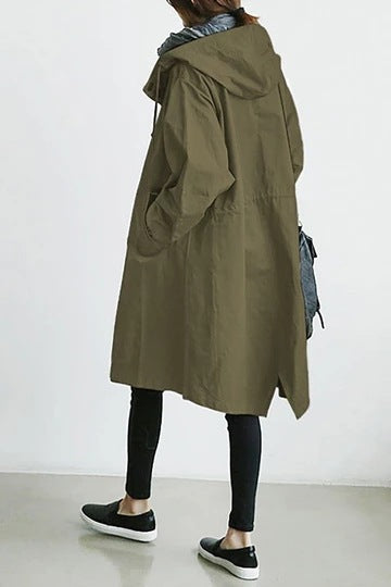 Ladies Trench Coat - Avalon-Green-S-State of Style
