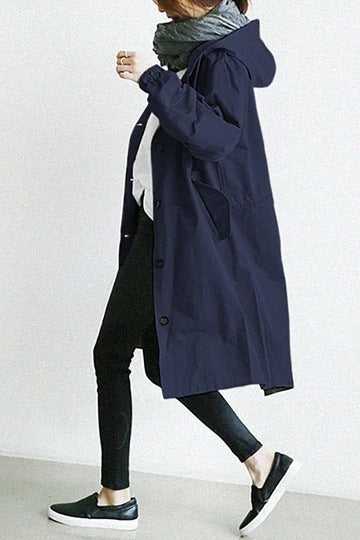 Ladies Trench Coat - Avalon-Marine Blue-S-State of Style