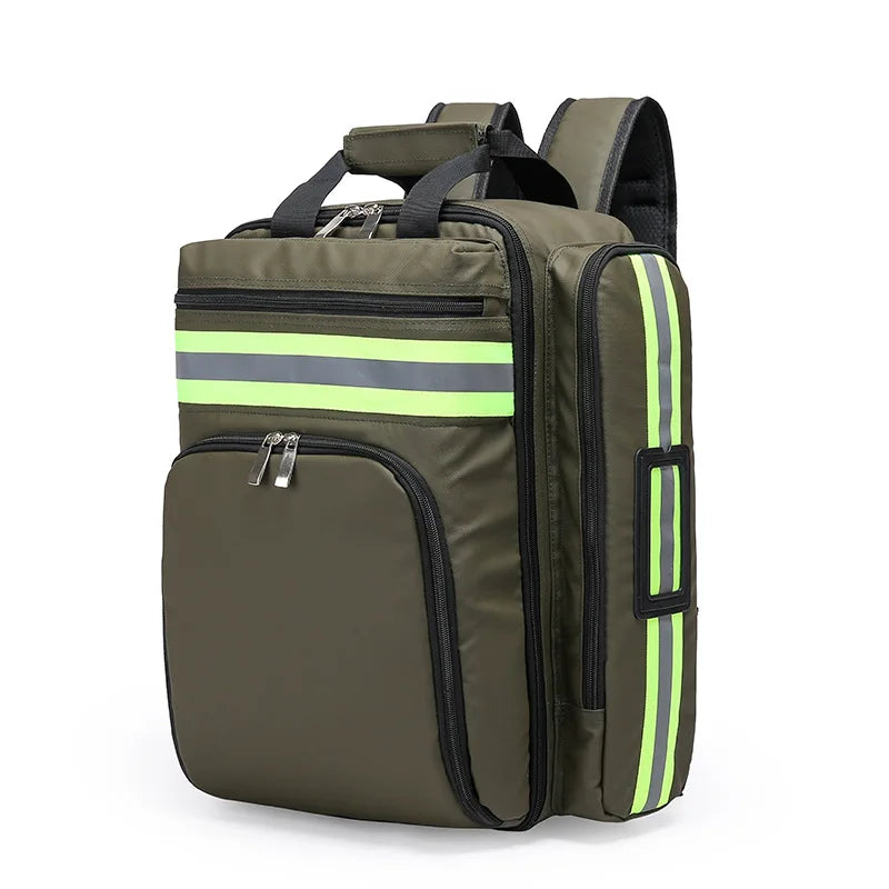 Large First Aid & Survival Backpack - RescueReady-Army Green-State of Style