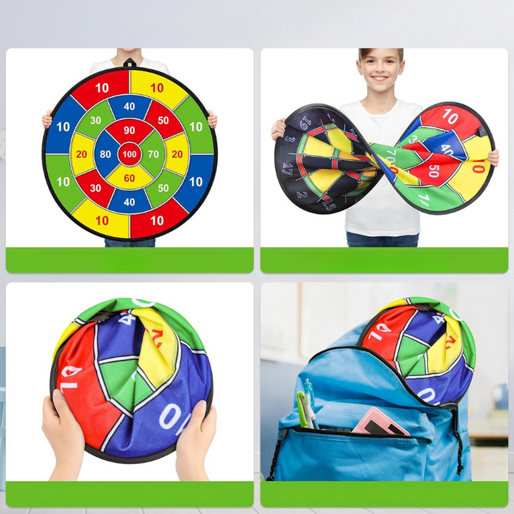 Large Kids' Dartboard with Sticky Balls & Darts – PlayTarget-State of Style