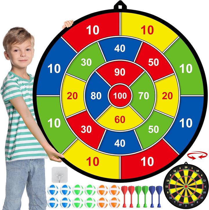 Large Kids' Dartboard with Sticky Balls & Darts – PlayTarget-State of Style