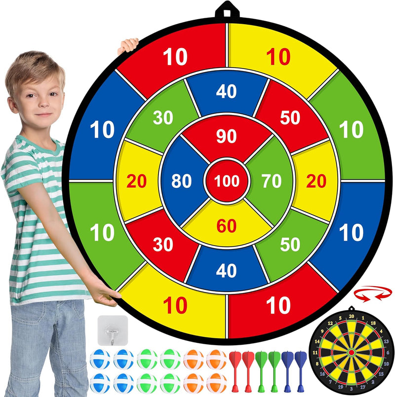 Large Kids' Dartboard with Sticky Balls & Darts – PlayTarget-State of Style