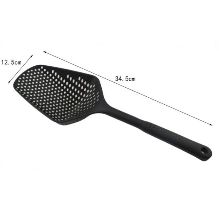 Large PP Kitchen Spoon for Straining and Serving - EasyDrain-Black-State of Style