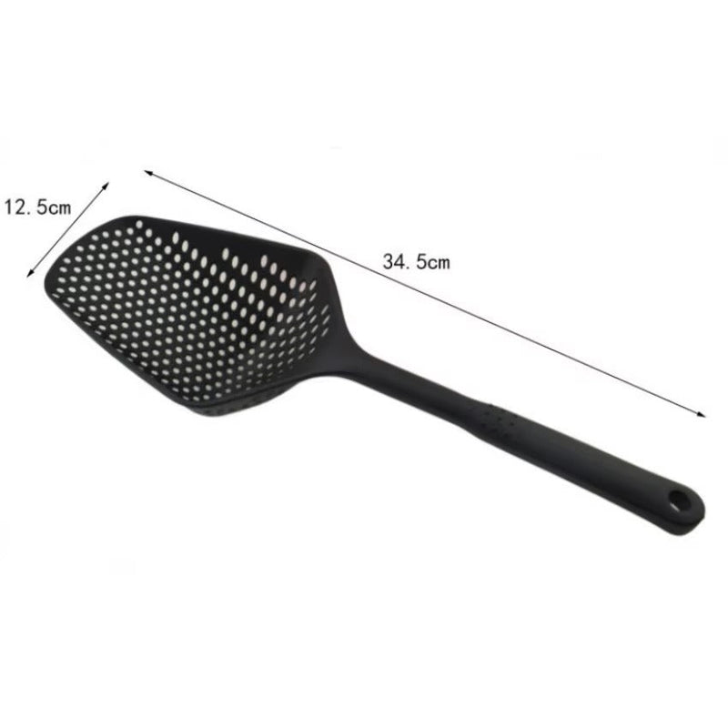 Large PP Kitchen Spoon for Straining and Serving - EasyDrain-Black-State of Style