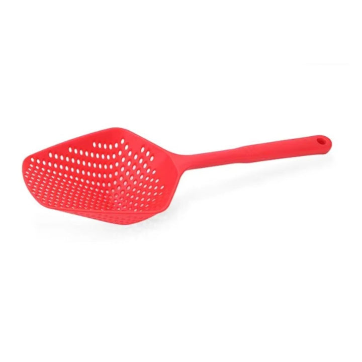 Large PP Kitchen Spoon for Straining and Serving - EasyDrain-Red-State of Style