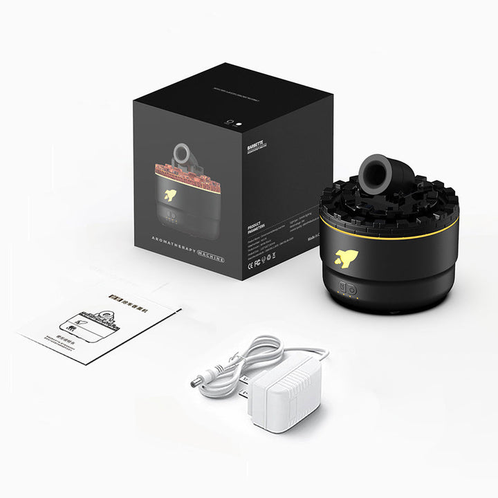 LavaGlow Aroma Diffuser & Humidifier with Night Light-Black-State of Style