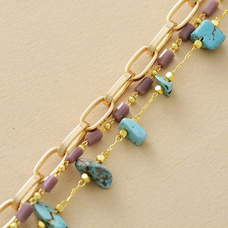 Layered Bracelet Turquoise & Opal – Isabelle-Turquoise-State of Style