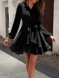 Layered Dress with Waistband - Lena-Pink-S-State of Style