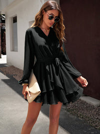Layered Dress with Waistband - Lena-Pink-S-State of Style