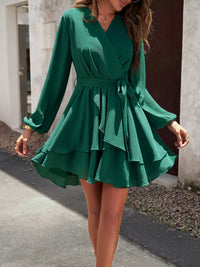 Layered Dress with Waistband - Lena-Pink-S-State of Style