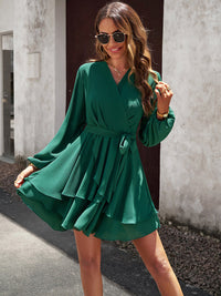 Layered Dress with Waistband - Lena-Pink-S-State of Style