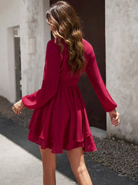 Layered Dress with Waistband - Lena-Pink-S-State of Style