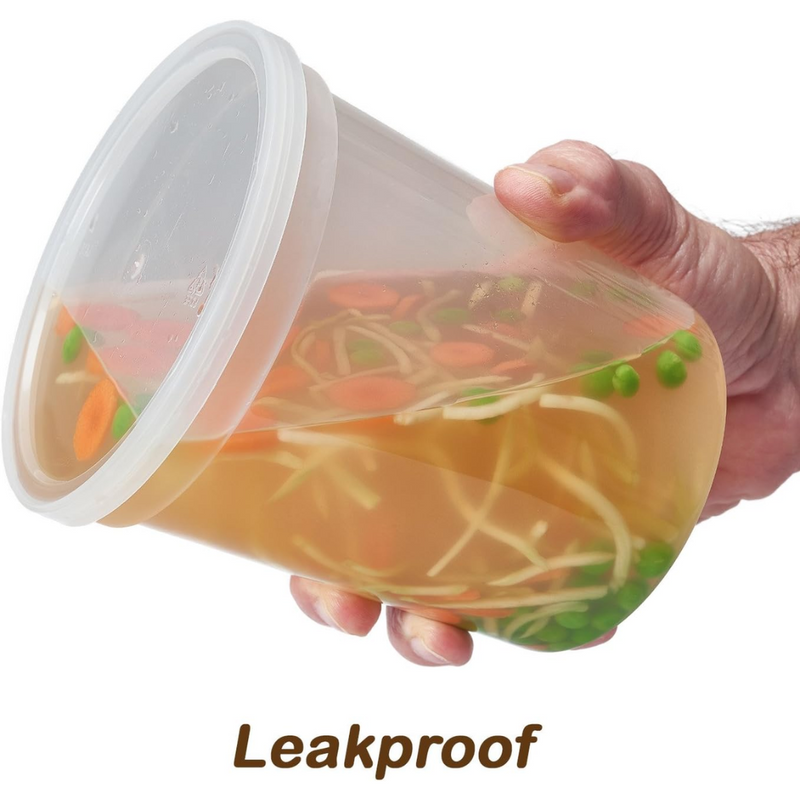 Leak-proof Deli Containers with Lids – 30 Pieces-225 ml-State of Style