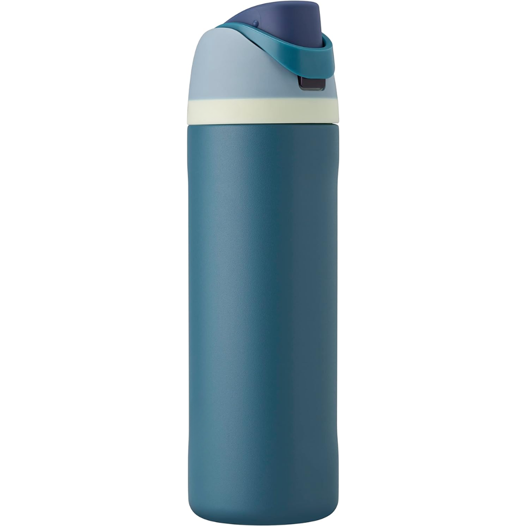 Leak-proof Insulated Stainless Steel Water Bottle with Straw - BPA-free-Green-Blue-450 ml-State of Style