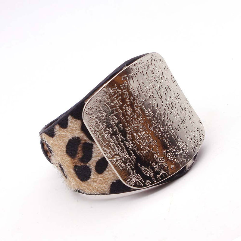 Leather Leopard Wrap Bracelet | Exquisite Handcrafted Accessory-SQUARE LIGHT-State of Style
