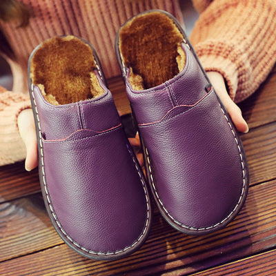 Leather Waterproof Men's Slippers - Matthias-Brown-7-State of Style
