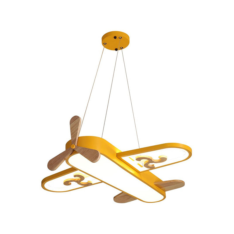 LED Airplane Kids Room Pendant Light – SkyFlyer-Warm-Blue-State of Style