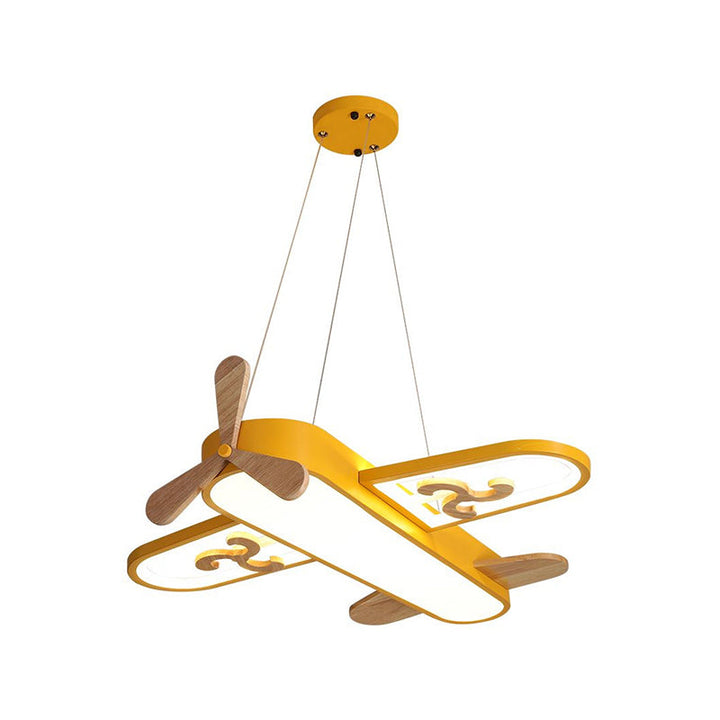 LED Airplane Kids Room Pendant Light – SkyFlyer-Warm-Blue-State of Style