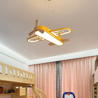 LED Airplane Kids Room Pendant Light – SkyFlyer-Warm-Blue-State of Style