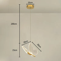 LED Butterfly Pendant Lights - ButterLuxe-1 Piece-Warm White-State of Style