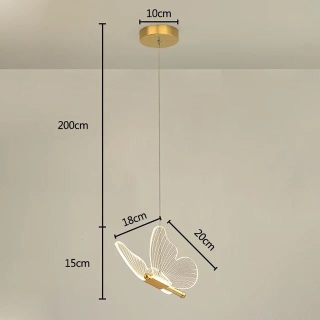 LED Butterfly Pendant Lights - ButterLuxe-1 Piece-Warm White-State of Style