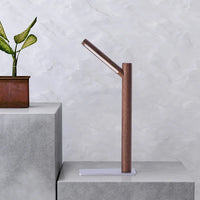 LED Desk Lamp with 360° Adjustable Head - Flexura-Walnut-State of Style
