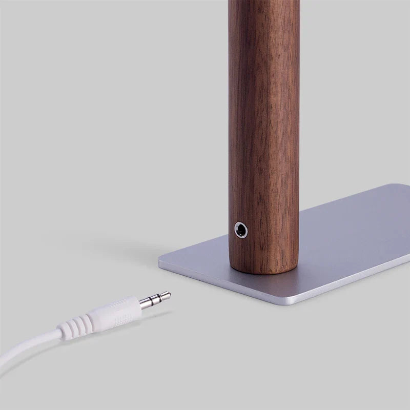 LED Desk Lamp with 360° Adjustable Head - Flexura-Walnut-State of Style