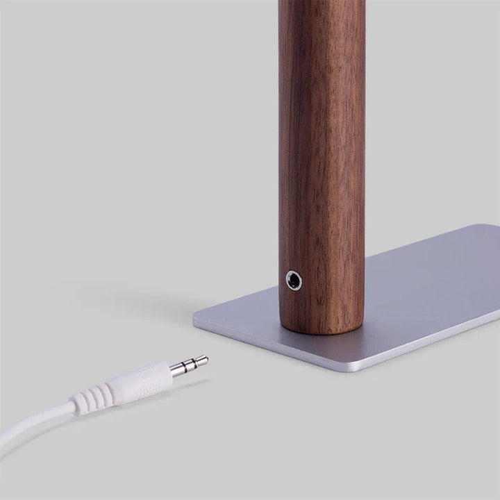 LED Desk Lamp with 360° Adjustable Head - Flexura-Walnut-State of Style