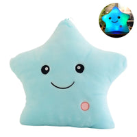 LED Lit Star Plush Pillow for Kids - StarGlow-25cm-Blue-State of Style