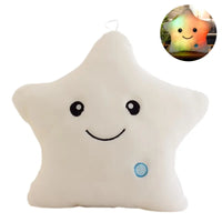 LED Lit Star Plush Pillow for Kids - StarGlow-25cm-White-State of Style