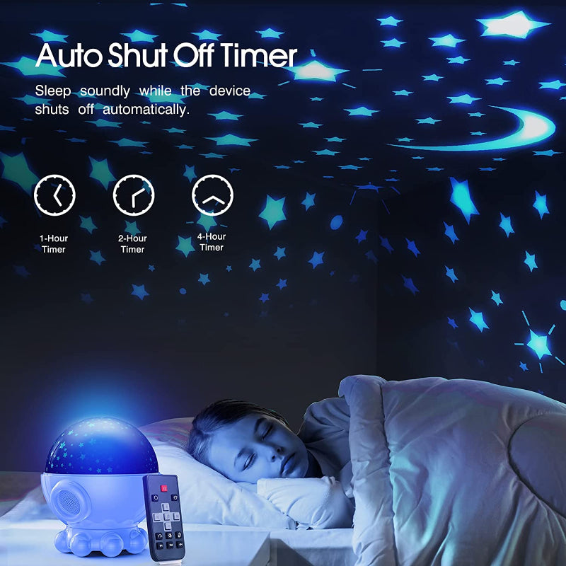 LED Night Light with Ocean & Starry Sky Projection + Music Function - DreamAura-Pink-State of Style