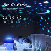 LED Night Light with Ocean & Starry Sky Projection + Music Function - DreamAura-Pink-State of Style