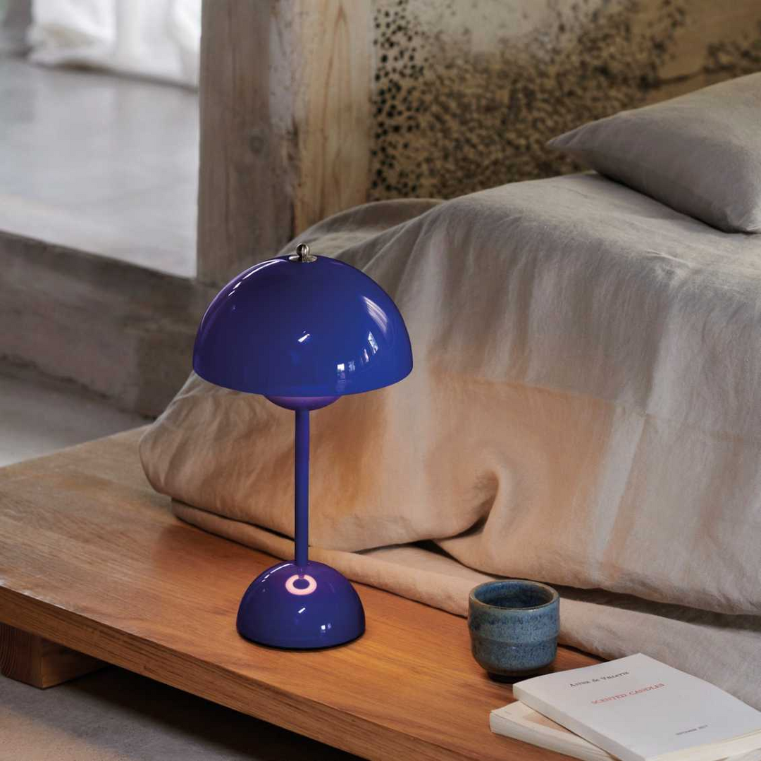 LED Table Lamp - MoonGlow-Blue-State of Style