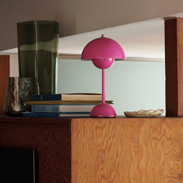 LED Table Lamp - MoonGlow-Cherry Red-State of Style