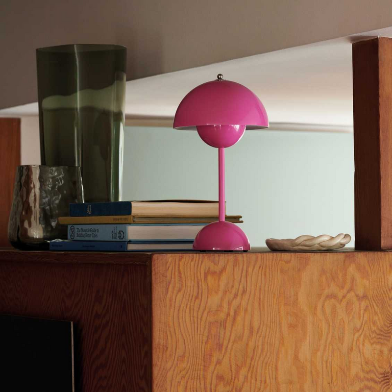 LED Table Lamp - MoonGlow-Cherry Red-State of Style