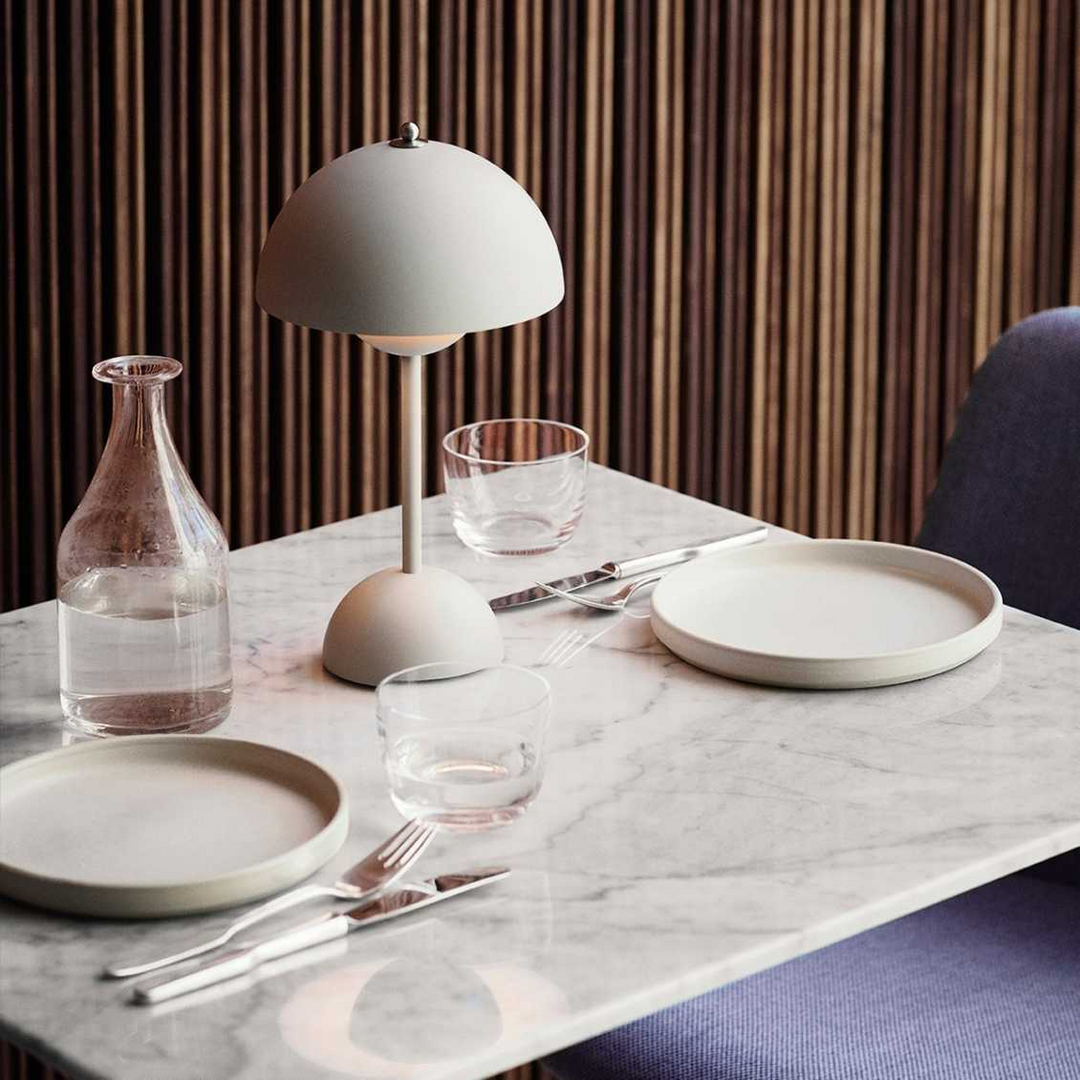 LED Table Lamp - MoonGlow-White-State of Style