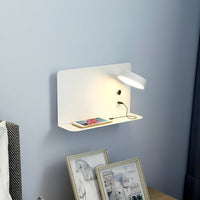 LED Wall Lamp with USB Charger and Switch - GlowPort-Black-State of Style