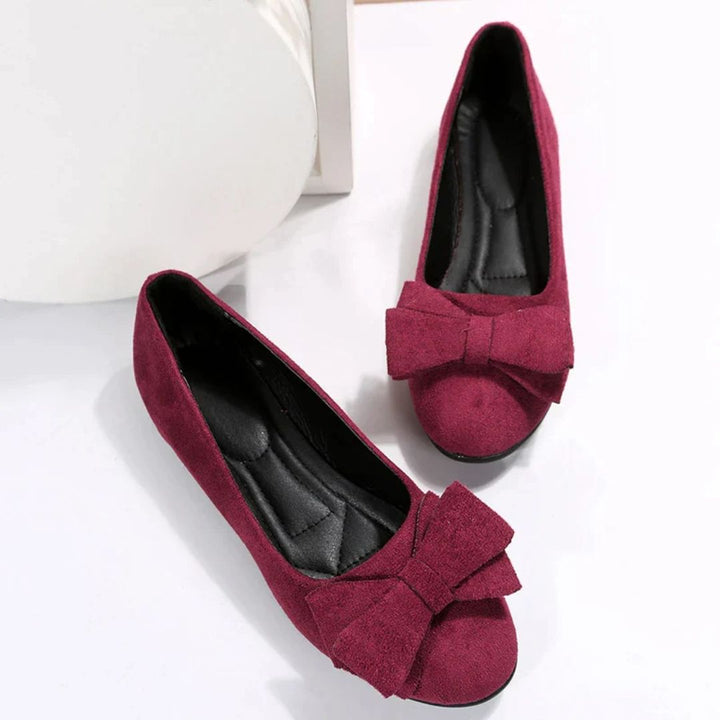 Leilanie Orthopaedic Flat Shoes – Stylish Comfort for Every Step-Dark Red-4.5-State of Style