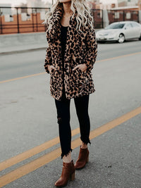 Leopard Print Women's Winter Coat - Sofia-Leopard-S-State of Style