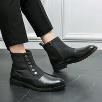 Levi Luxe Leather Men's Boots-Black-6-State of Style