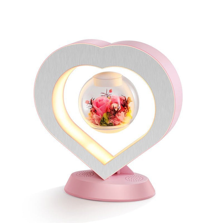 Levitation Flower with Magnetic Rotation – Floravia-Pink Rose-No-State of Style