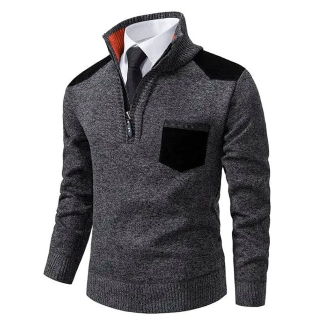 Liam Casual Men's Jumper-Dark Grey-XS-State of Style