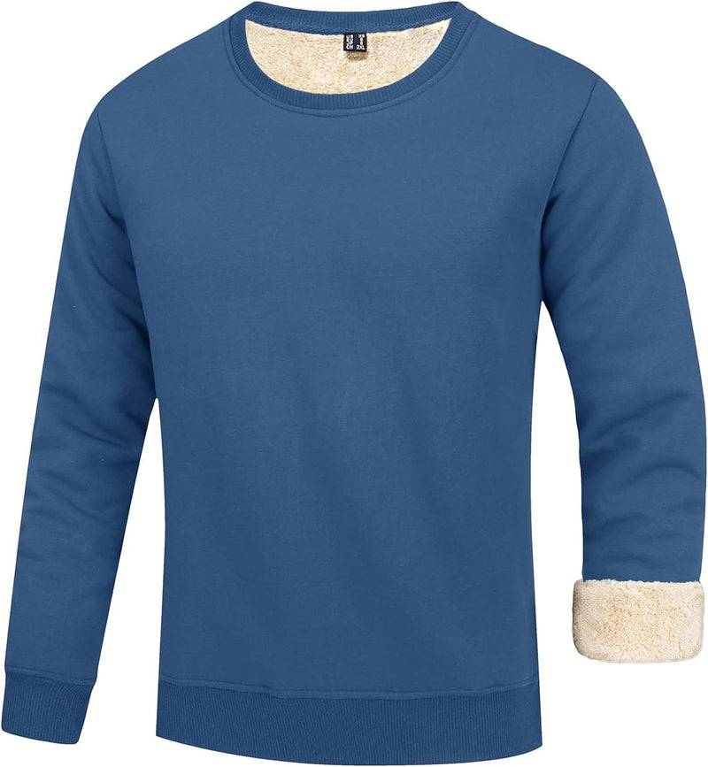 Liam Men's Fleece Sweatshirt-Blue-S-State of Style