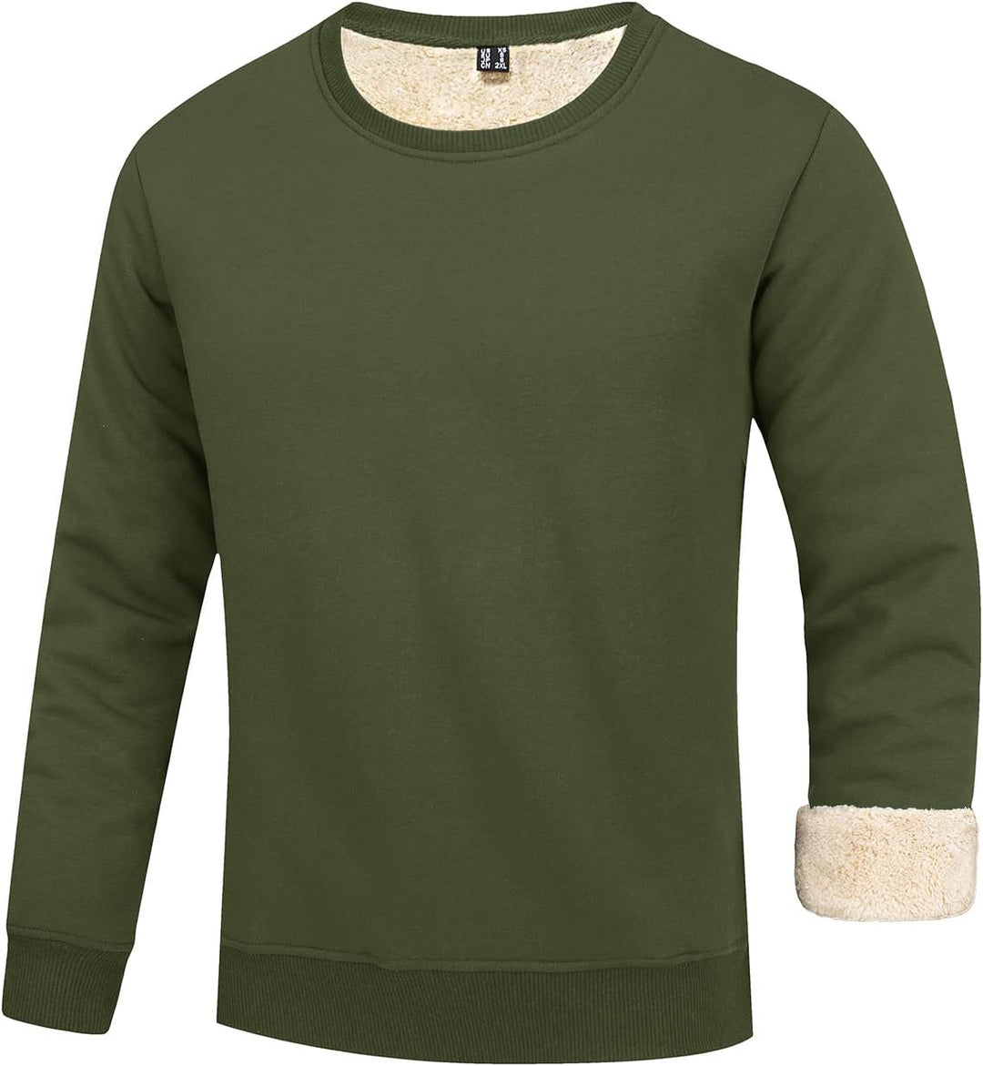Liam Men's Fleece Sweatshirt-Green-S-State of Style