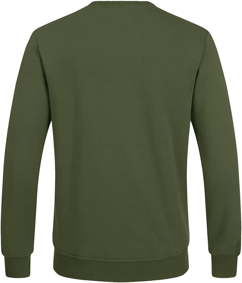 Liam Men's Fleece Sweatshirt-Green-S-State of Style