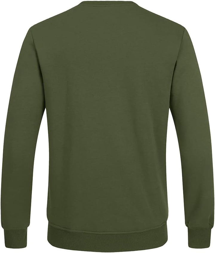 Liam Men's Fleece Sweatshirt-Green-S-State of Style